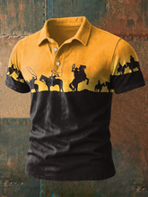 Bedruckte lässige Herren-Tops im westlichen Stil